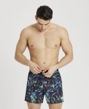 Arena Allover Beach Short Black Multicolor | EZYCAWD-39