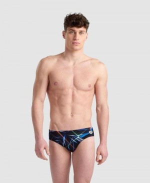 Arena Allover Brief Black / Multicolor | YSKRHOJ-52