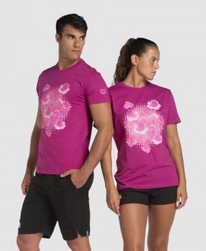 Arena Breast Cancer Awareness Collection T-shirt Multicolor | IMYXWON-50