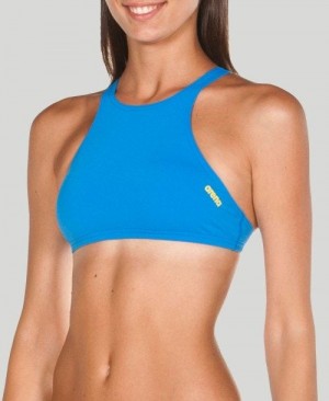 Arena Crop Think Top Blue / Yellow | BJMPENI-63