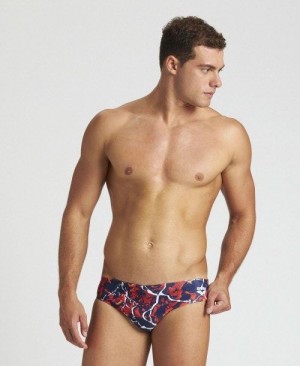 Arena Earth Texture Brief Navy / Red Multicolor | VWIBOZT-28