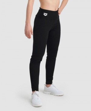 Arena Fleece Pants Solid Black | NXGAWLR-14