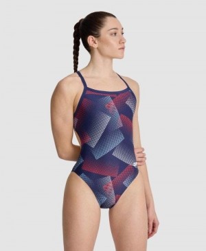 Arena Halftone Challenge Back One Piece Multicolor | WRQKNXG-93