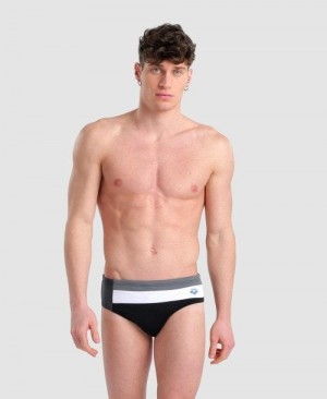 Arena Icons Panel Briefs Black | UKIJWVA-53