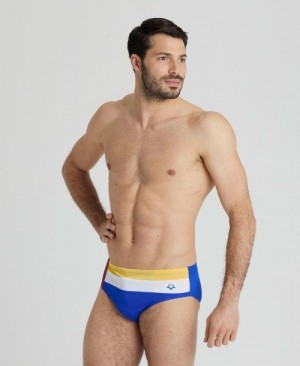 Arena Icons Panel Briefs Blue / Burgundy / Blue | TKIRCLN-53