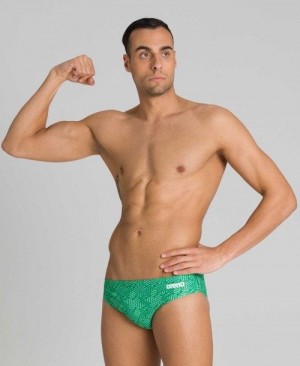 Arena Kikko Brief Black / Multicolor Green | WTLQVIR-34