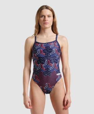 Arena Kikko Pro Challenge Back One Piece Navy | TWAGLNP-07