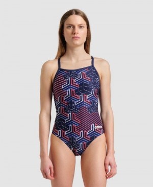 Arena Kikko Pro Light Drop Back One Piece Navy | CFVLOZT-39