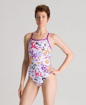 Arena Multicolor Palms Accelerate Back One Piece Multicolor | MDCRBSX-14