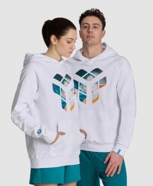 Arena Planet Water Hooded Sweat Multicolor | XJFYQLV-57