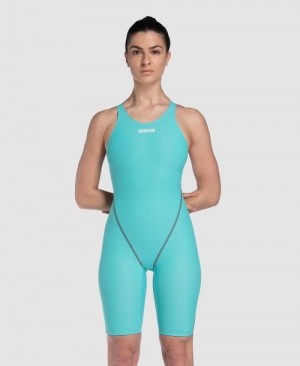 Arena Powerskin St Next Eco Open Back Turquoise | FLXOZUB-35