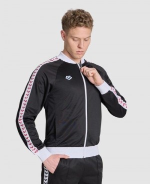 Arena Relax Iv Team Full-zip Jacket Black / White / Red | OEYLPNR-67