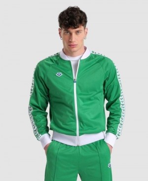 Arena Relax Iv Team Full-zip Jacket Green / White / Green | QOWATNG-05