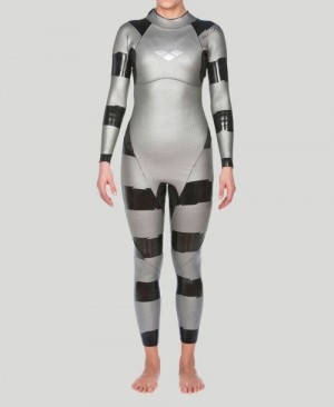 Arena Sams Carbon Triwetsuit Silver / Black | OXUEGSV-92