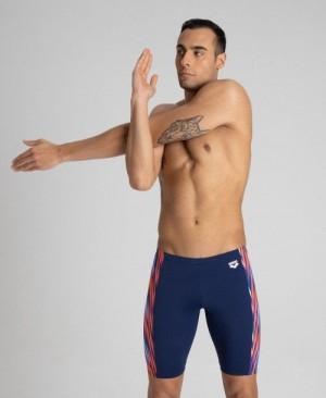 Arena Speed Stripes Jammer Navy / Multicolor Red | NAKVSFG-84