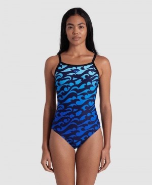 Arena Surfs Up Light Drop Back Swimsuit Multicolor | HZSDIJR-20