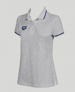 Arena Team Line Short Sleeve Polo Grey | AOQBGSD-81