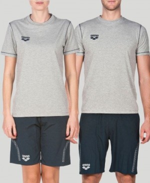 Arena Team Line Short Sleeve Tee Grey | IAJTDLG-54