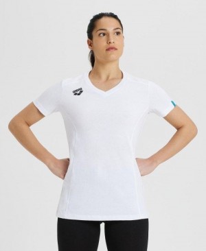 Arena Team T-shirt Panel White | PHFZLSW-61