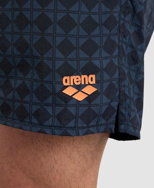 Arena 50th Anniversary Beach Boxer Black Multicolor / Black / White | KJBMAPF-02