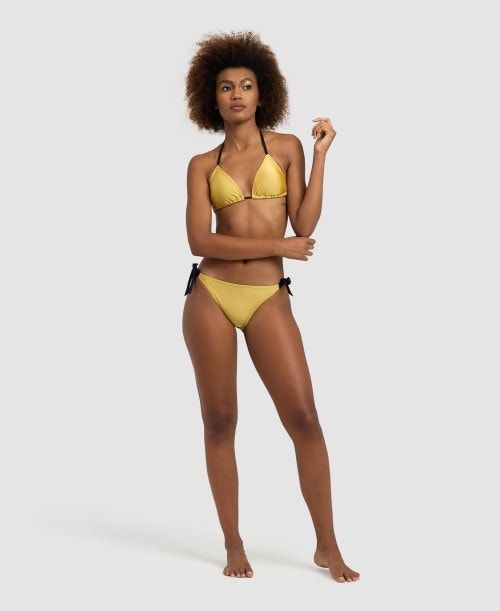 Arena 50th Anniversary Bikini Triangle Gold / Black | CLNTBIP-40