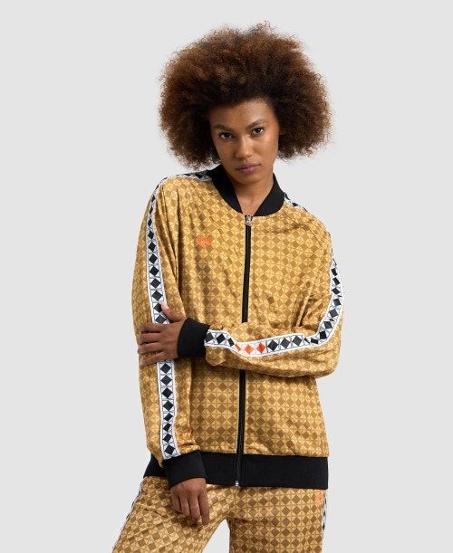 Arena 50th Anniversary Gold Relax Iv Jacket Gold Multicolor / Black / White | PMQGSYT-37