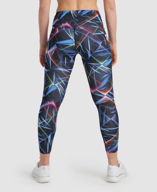 Arena Allover 7/8 Panel Tight Black / Multicolor | ZHCAEYU-57