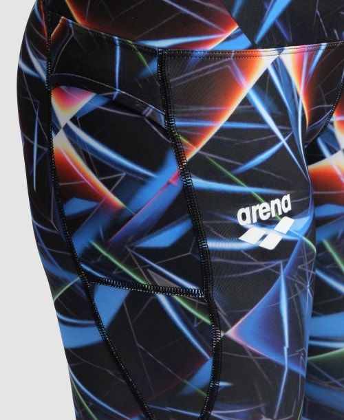 Arena Allover 7/8 Panel Tight Black / Multicolor | ZHCAEYU-57