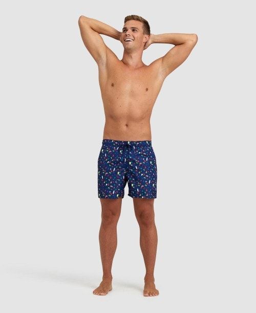 Arena Allover Beach Boxer Navy / Multicolor | XUHBCLJ-61