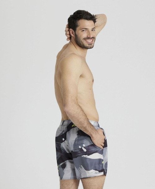 Arena Allover Beach Short Grey Multicolor | JMWHBRS-80