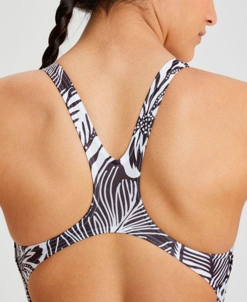 Arena Allover Print Pro Back One Piece Black Multicolor | JLMAURD-64