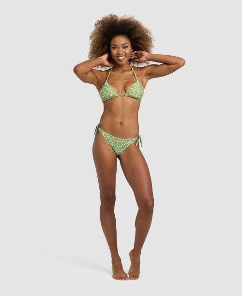 Arena Allover Triangle Bikini Olive Multicolor | NOFILEJ-04