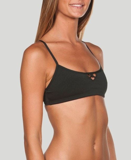 Arena Be Top (Bandeau Top) Black / Yellow | KPSMYGU-38