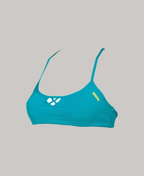 Arena Be Top (Bandeau Top) Green / Yellow | YDPQVFJ-12