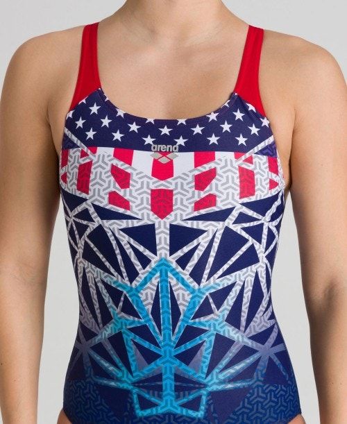 Arena Bishamon Usa Swim Pro Back One Piece Multicolor | BVLKQXN-19