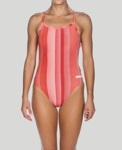 Arena Blended Stripe Challenge Back - Maxlife Red | BHIXQFK-05