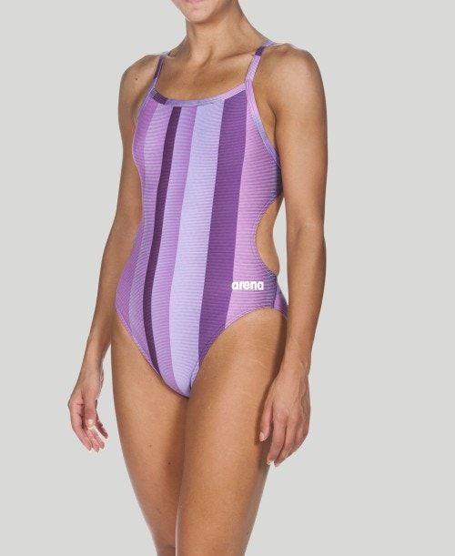 Arena Blended Stripe Challenge Back - Maxlife Purple | NYXITPW-39