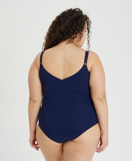 Arena Bodylift Jewel Swimsuit Plus Navy / Light Blue | UPVSTDN-93