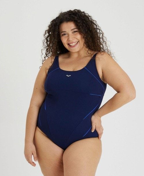 Arena Bodylift Jewel Swimsuit Plus Navy / Light Blue | UPVSTDN-93