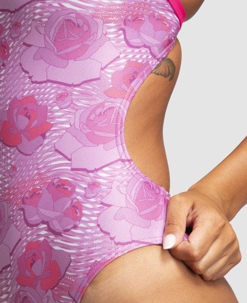 Arena Breast Cancer Awareness Challenge Back One Piece Multicolor | QNRTCZK-56