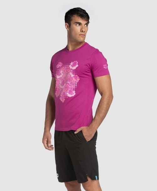 Arena Breast Cancer Awareness Collection T-shirt Multicolor | IMYXWON-50