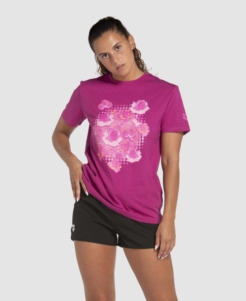 Arena Breast Cancer Awareness Collection T-shirt Multicolor | IMYXWON-50