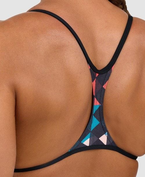 Arena Carnival Booster Back One Piece Black / Multicolor | CQFDOWP-46