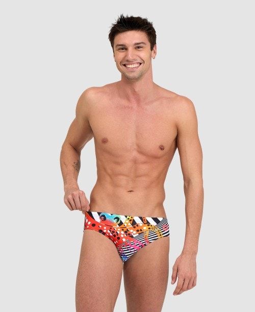 Arena Crazy Brief Black / White Multicolor | RIMJVPX-61