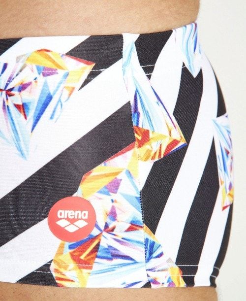 Arena Crazy Diamonds Low Waist Short Black / White Multicolor | DAQVIOG-10