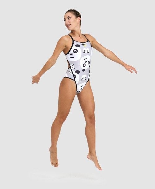 Arena Crazy Super Fly Back One Piece Black / White Multicolor | VFUBEKZ-35