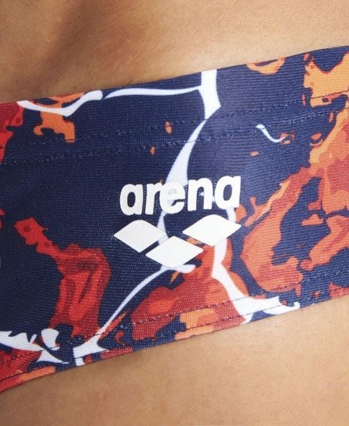 Arena Earth Texture Brief Navy / Red Multicolor | VWIBOZT-28