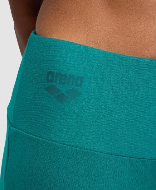 Arena Fleece Pants Solid Green | IJLGEDT-84