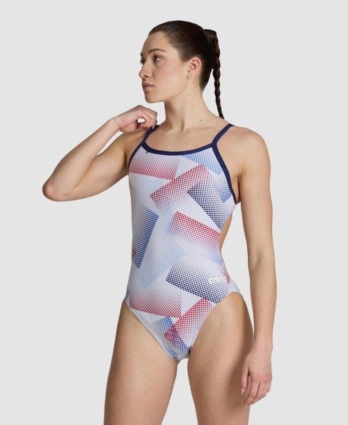 Arena Halftone Challenge Back One Piece Multicolor | KTNHXQA-03