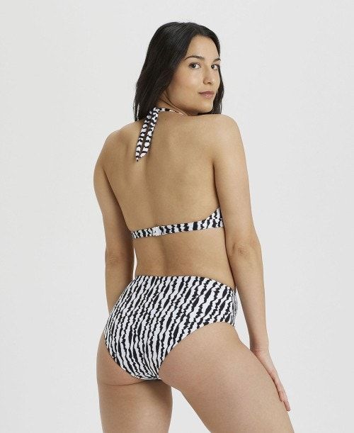 Arena Halterneck Bikini Multiprints Black Multicolor | ALCWJGI-38